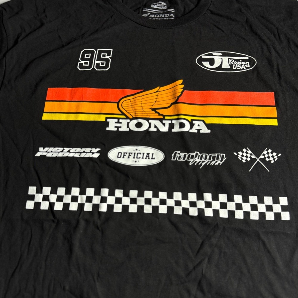 Honda Racing JT Racing USA Graphic T-Shirt Black 2XL San Diego Motocross Tee